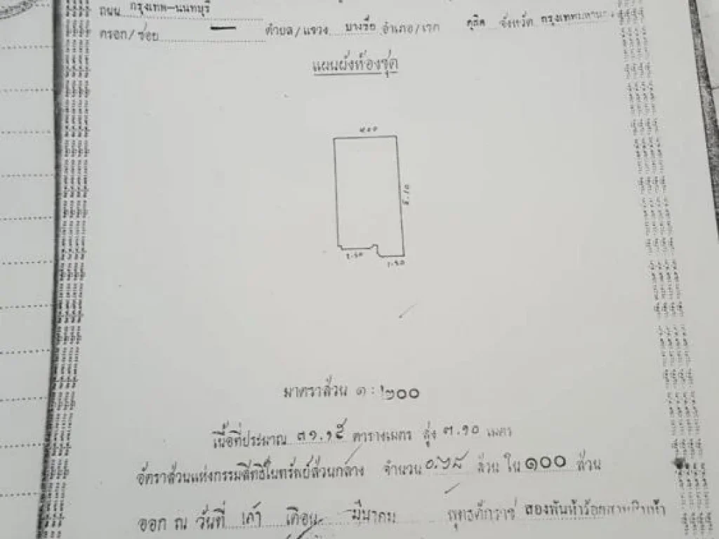 ขายคอนโด ประชานิเวศน์คอนโดมิเนียม ชั้น 3 ห้องริม เพียง 900000-บาท แขวงลาดยาว เขตจตุจักร กทมฯ