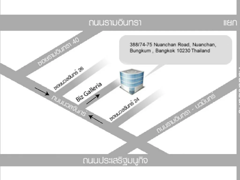 ขายอาคาร 4 ชั้น โครงการ Biz Galleria นวลจันทร์ 