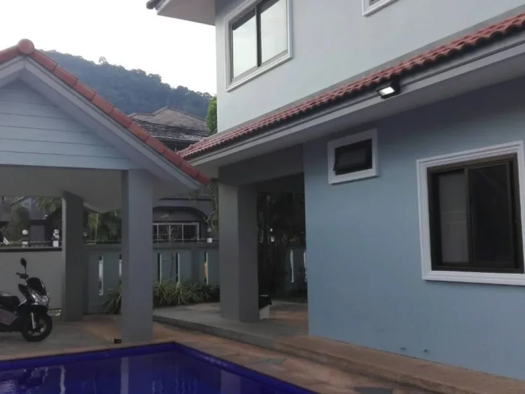 House for rent ให้เช่าบ้านเดี่ยว 2ชั้นสระว่ายน้ำ 55ตรว 3ห้องนอน 3ห้องน้ำ พร้อมเครื่องอำนวยความสะดวกครบครัน อกระทู้ จภูเก็ต