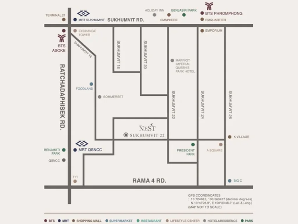 ขายดาวน์ คอนโดใหม่The Nest Sukhumvit 22 ใกล้รถไฟฟ้า BTS พร้อมพงษ์ 35ตรม 1ห้องนอน 1ห้องน้ำ ในราคาพรีเซล