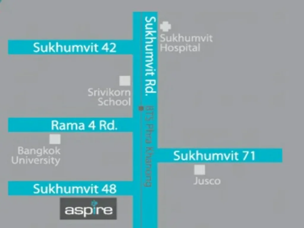 ให้เช่าคอนโด แอสปาย สุขุมวิท 48 Aspire Sukhumvit 48 พร้อมอยู่ ใกล้ BTS พระโขนง 650 เมตร