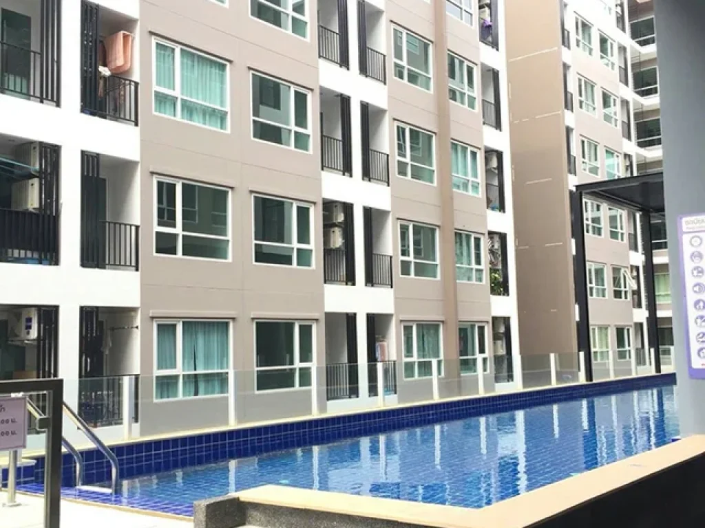 เช่าCondo Regent Orchid Taladplu ห้องมุม เฟอร์นิเจอร์ครบ