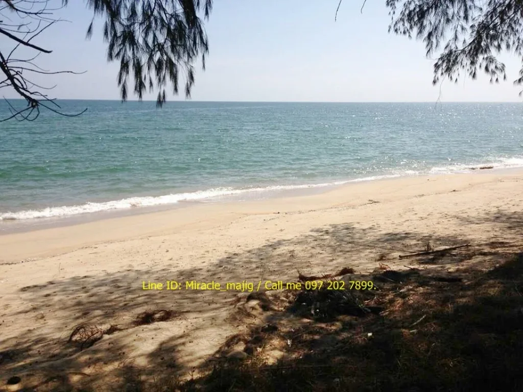 ที่ดินติดหน้าชายหาดหลังติดคลองน้ำกร่อย