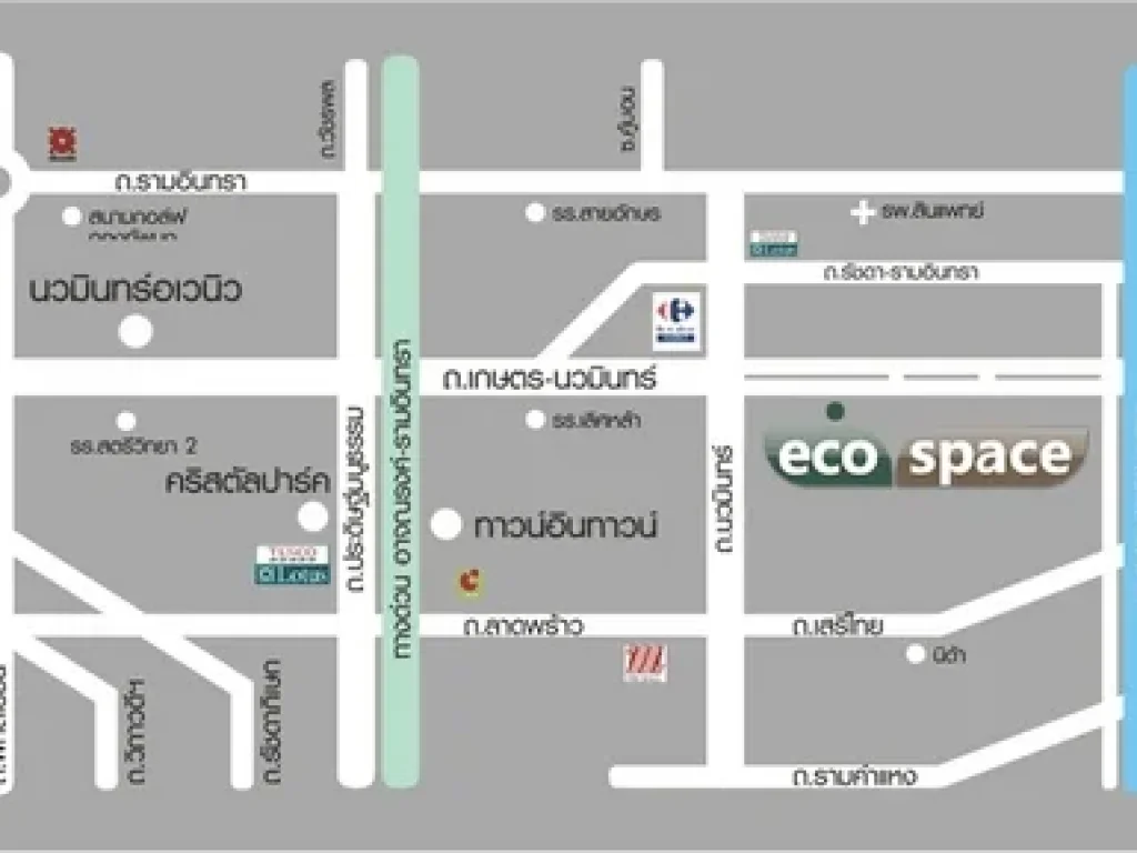 ให้เช่า ทาวน์โฮม โครงการ อีโค สเปซ Eco Space นวมินทร์ ตกแต่งพร้อมอยู่