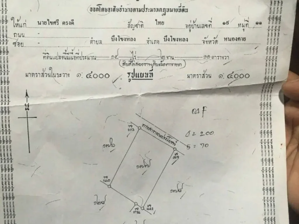 ขายที่ดินพร้อมสวนยาง14 ไร่ อำเภอเซกา จังหวังบึงกาฬ