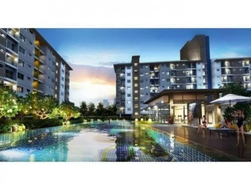 NC172 ให้เช่า ศุภาลัยซิตี้รีสอร์ท ห้วยขวาง SUPALAI CITY RESORT RATCHADA  HUAYKHWANG ชั้น4 พร้อมอยู่ 31 ตรม