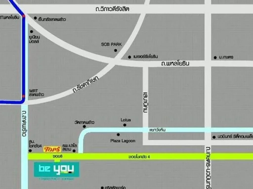 ให้เช่าคอนโด คอนโด บี ยู โชคชัย 4 BE YOU CHOKCHAI 4 ใกล้ MRT ลาดพร้าว