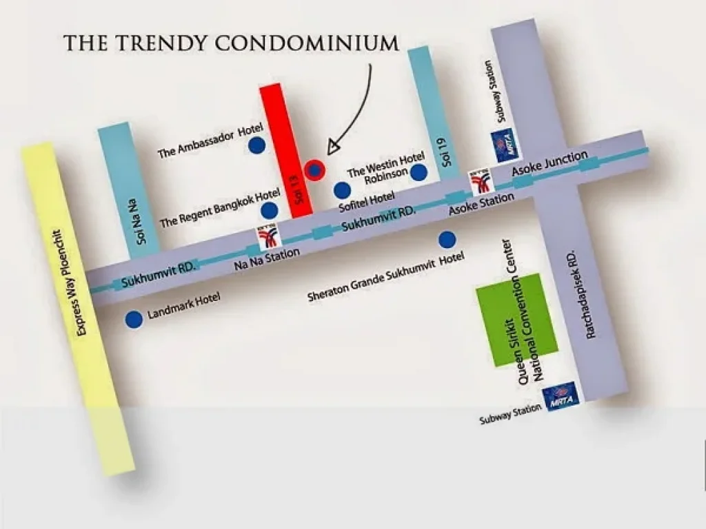 ขายคอนโดใกล้รถไฟฟ้า BTS นานา Trendy สุขุมวิท 13 ตกแต่งสวย 1 ห้องนอน พร้อมอยู่