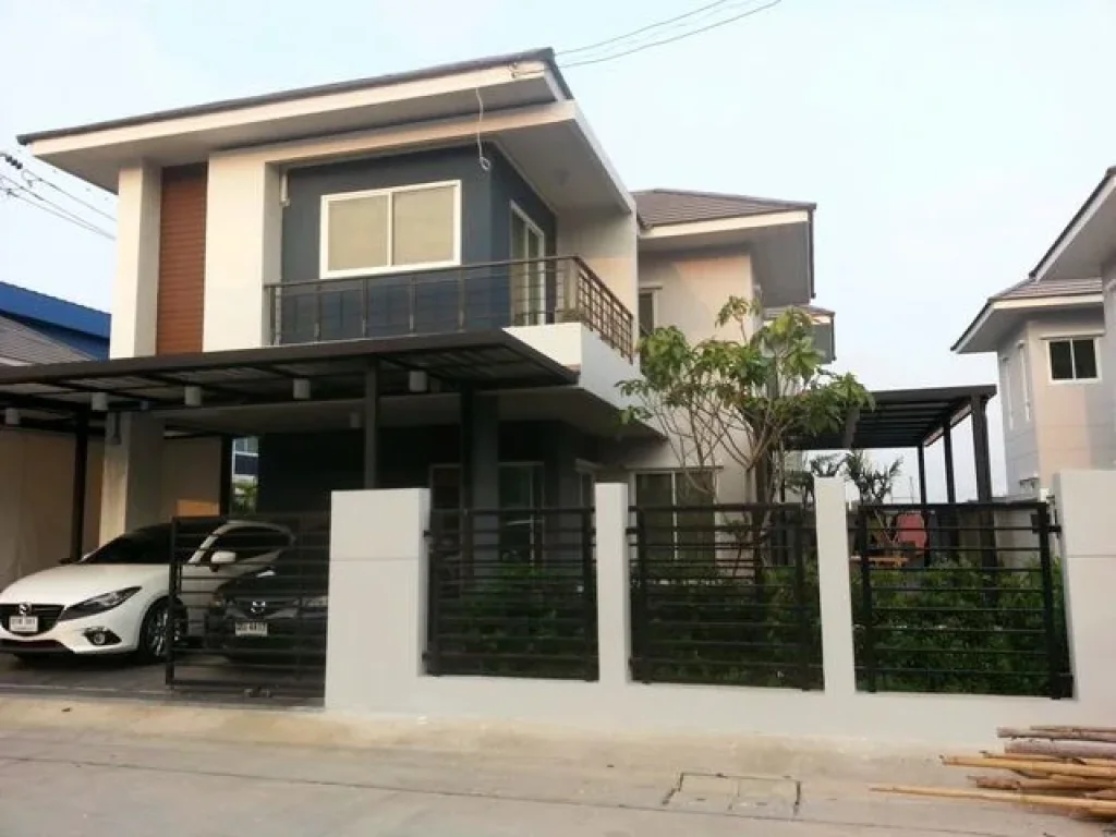 บ้านเดี่ยว บ้านเดี่ยว 2 ชั้น 3 ห้องนอน 3 ห้องน้ำ หมู่บ้าน Maxim Green Village 54 ตรวา พท180 ตรม