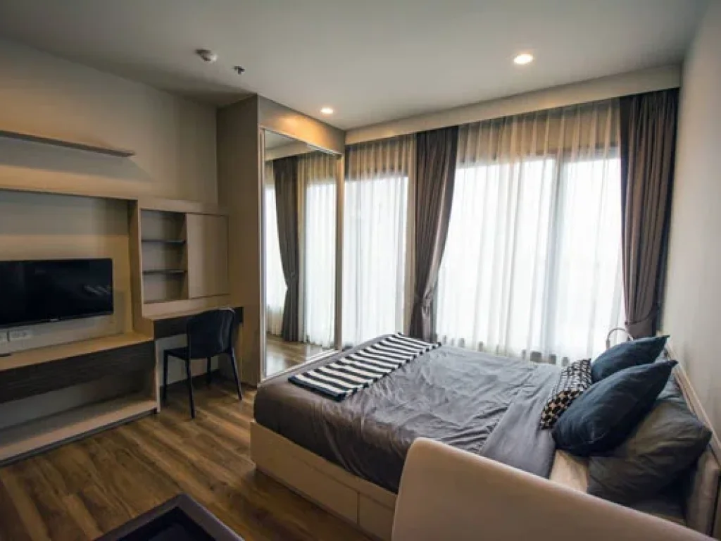 เช่าด่วน คอนโด Onyx Phahonyothin แบบ Studio เพียง 240 เมตร จาก BTS สะพานควาย For Rent A Fully and Nicely Furnished Studio