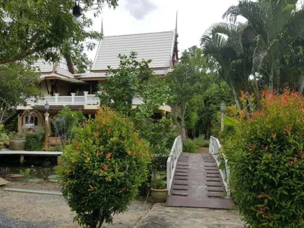 Sell resort Banleelathai riverside Resort BanpaewSamutsakorn from Bangkok 50 Km 22 Thai style houses