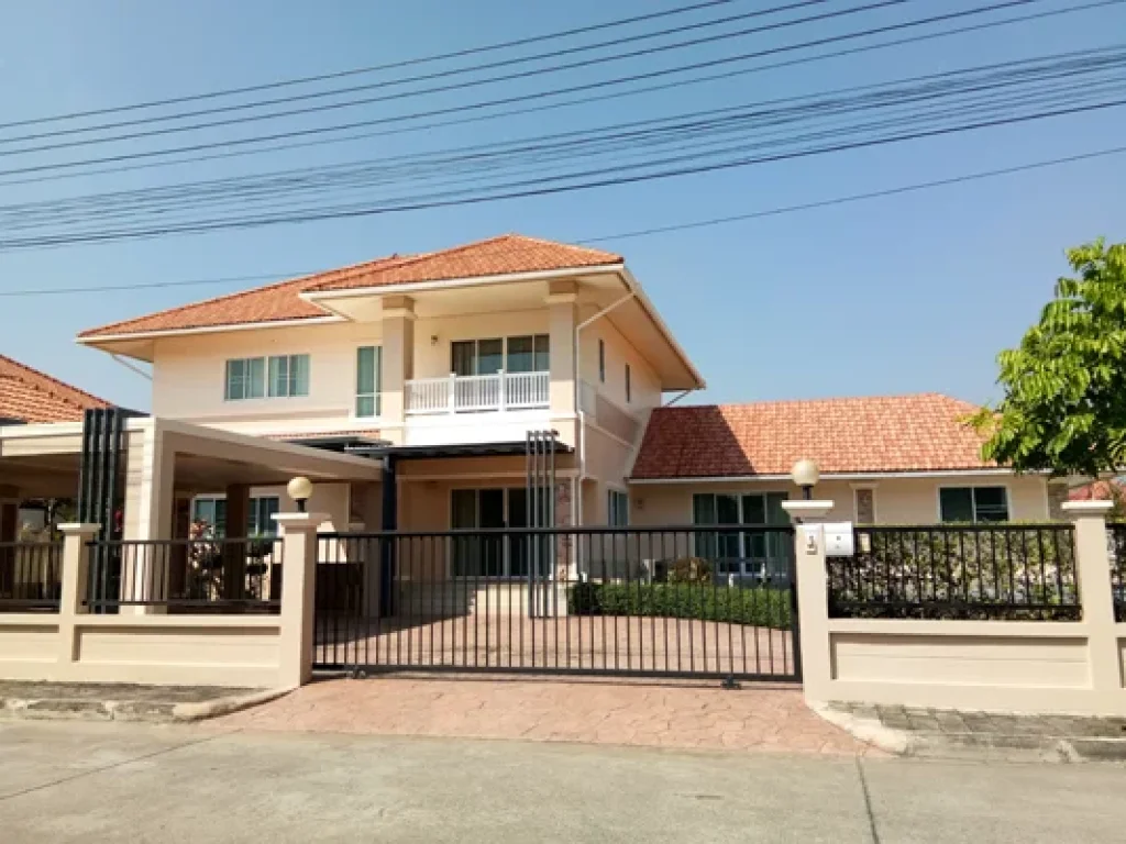 AHD0601 บ้านเช่า ให้เช่าบ้านเดี่ยวสองชั้น 4 ห้องนอน 5 ห้องน้ำ พื้นที่ 172 ตรว