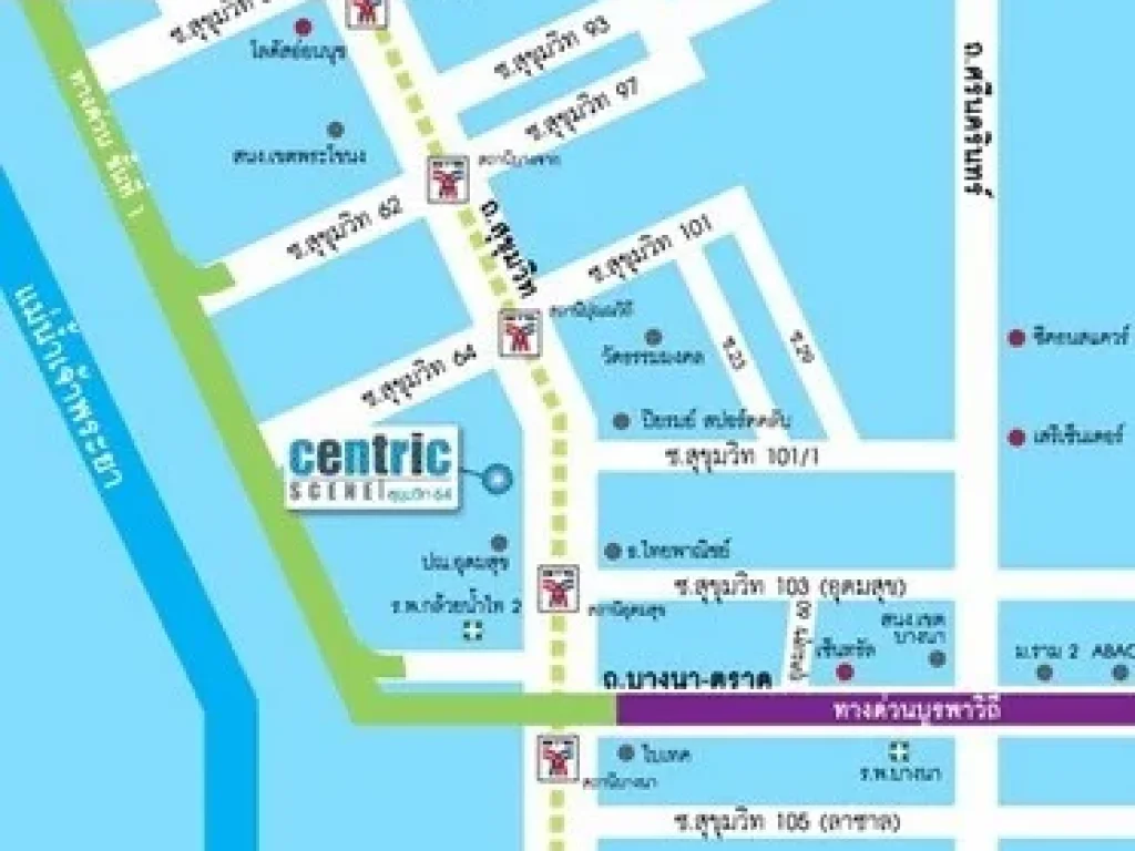 ให้เช่าคอนโด Centric SceneSukhumvit 64 ห้องสวย พร้อมเข้าอยู่