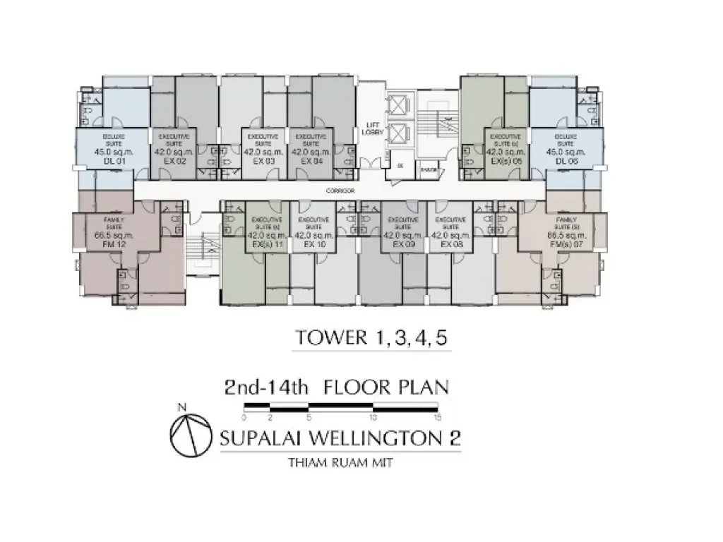 ขายดาวน์คอนโด ศุภาลัย เวลลิงตัน 2 Supalai Wellington II ขนาด 42 ตรม ใกล้ MRT ศูนย์วัฒนธรรม