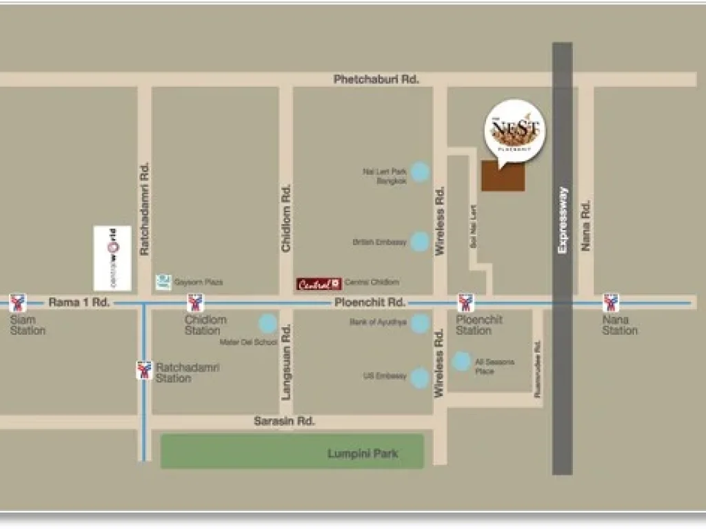 EC0409 ให้เช่าคอนโด เดอะ เนสท์ เพลินจิต - 39 ตรม ชั้น 8 ใกล้ BTS เพลินจิต พร้อมอยู่