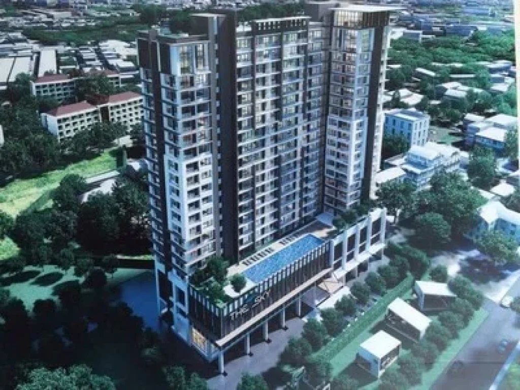 For Rent The Sky Condo Sriracha 35 sqm Garden view