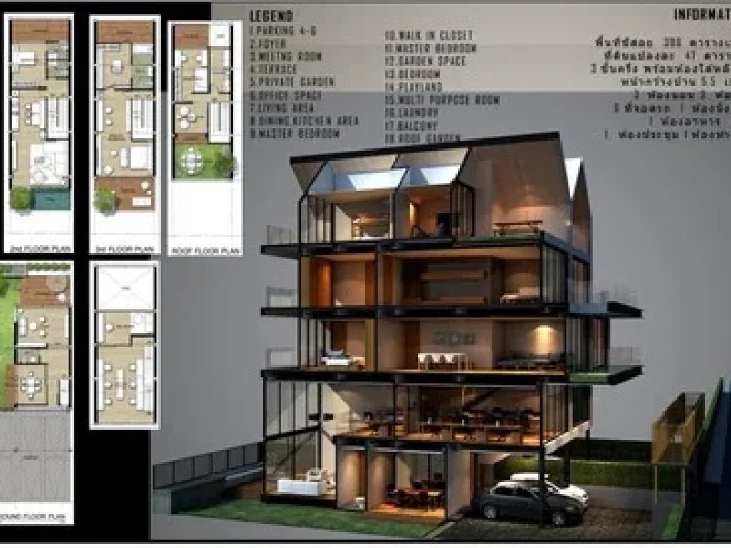 ขาย โฮมออฟฟิต เดอะ ซิวิไลซ์ 1 บ้านเเฝด 35 ชั้น ทำออฟฟิตในบ้าน ลาดพร้าว