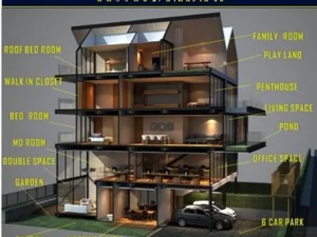 ขาย โฮมออฟฟิต เดอะ ซิวิไลซ์ 1 บ้านเเฝด 35 ชั้น ทำออฟฟิตในบ้าน ลาดพร้าว