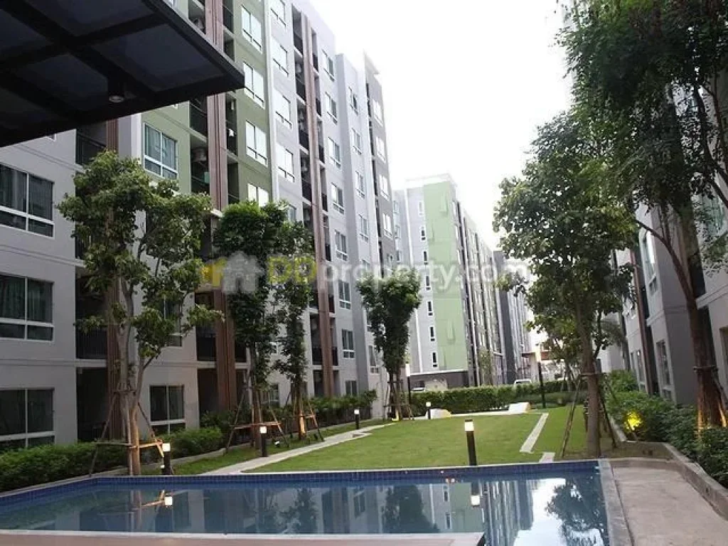 ให้เช่าถูกสุดๆ วี คอนโด ลาดกระบัง V Condo ห้องสตูดิโอ 26 ตรม วิวสวน หิ้วกระเป๋าเข้าอยู่ได้เลย เพียง 6000 บาท