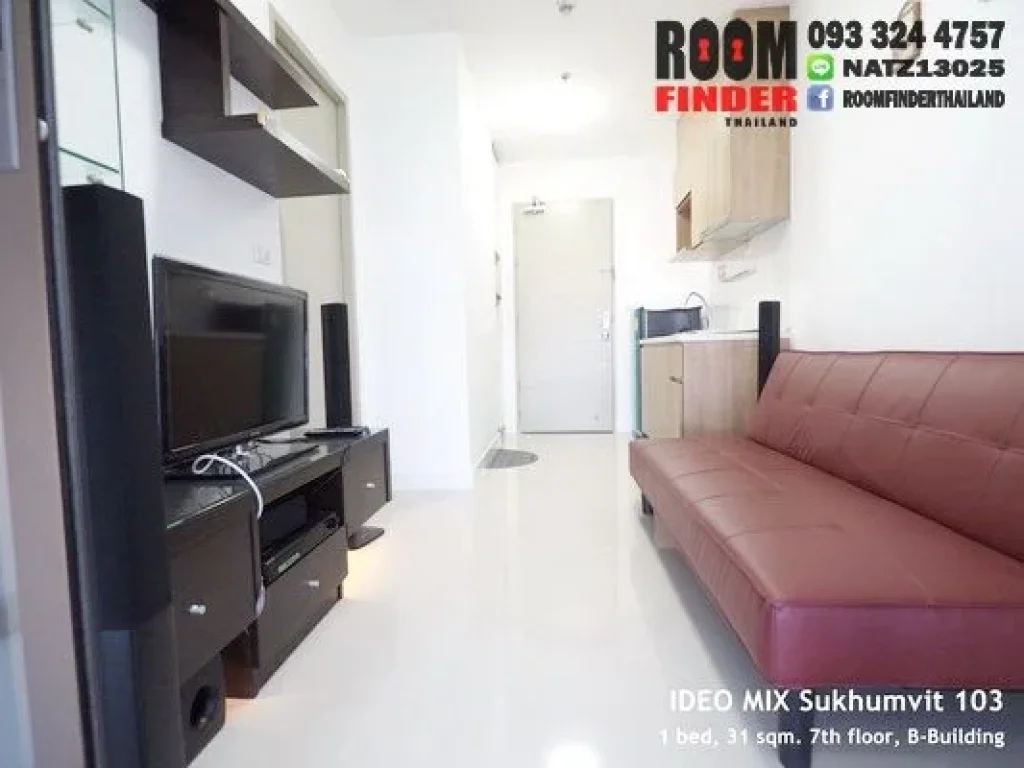 เช่า FOR RENT IDEO MIX SUKHUMVIT 103 1 bed 31 Sqm16000 1 Min From BTS UDOMSUK HOT DEAL