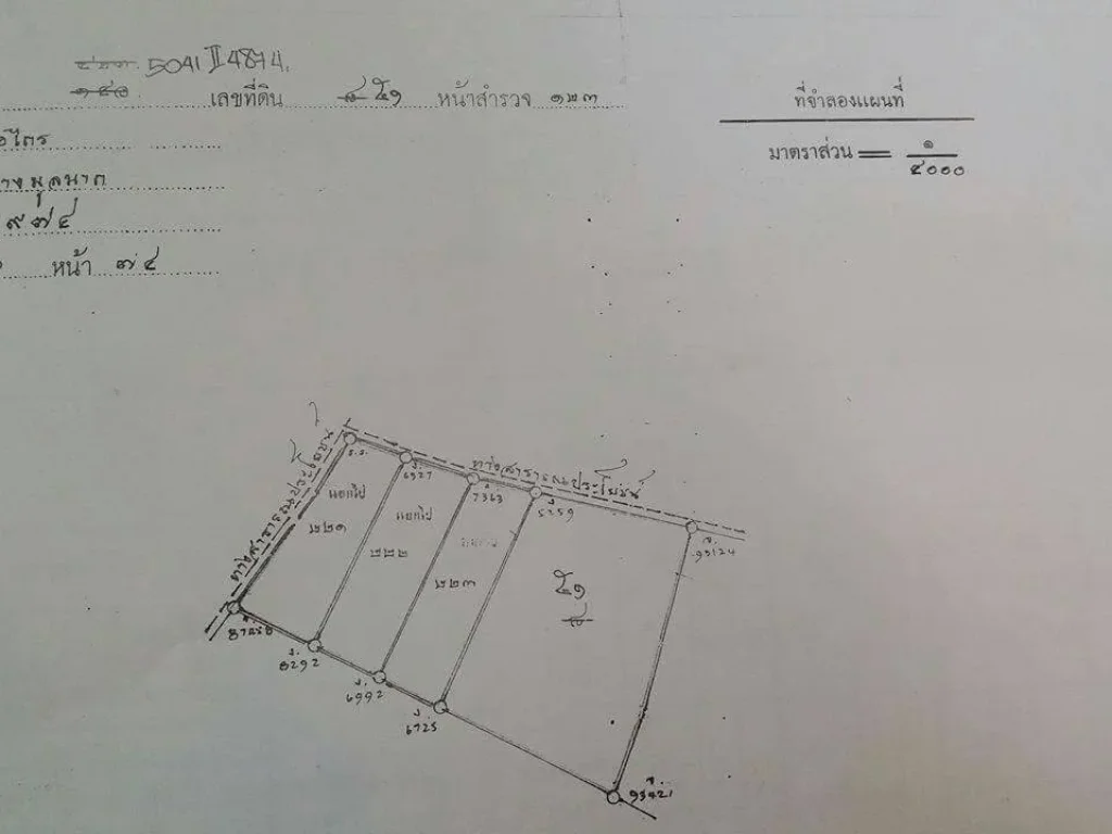 ขายที่ดินด่วนติดถนน ต้องการนายหน้า