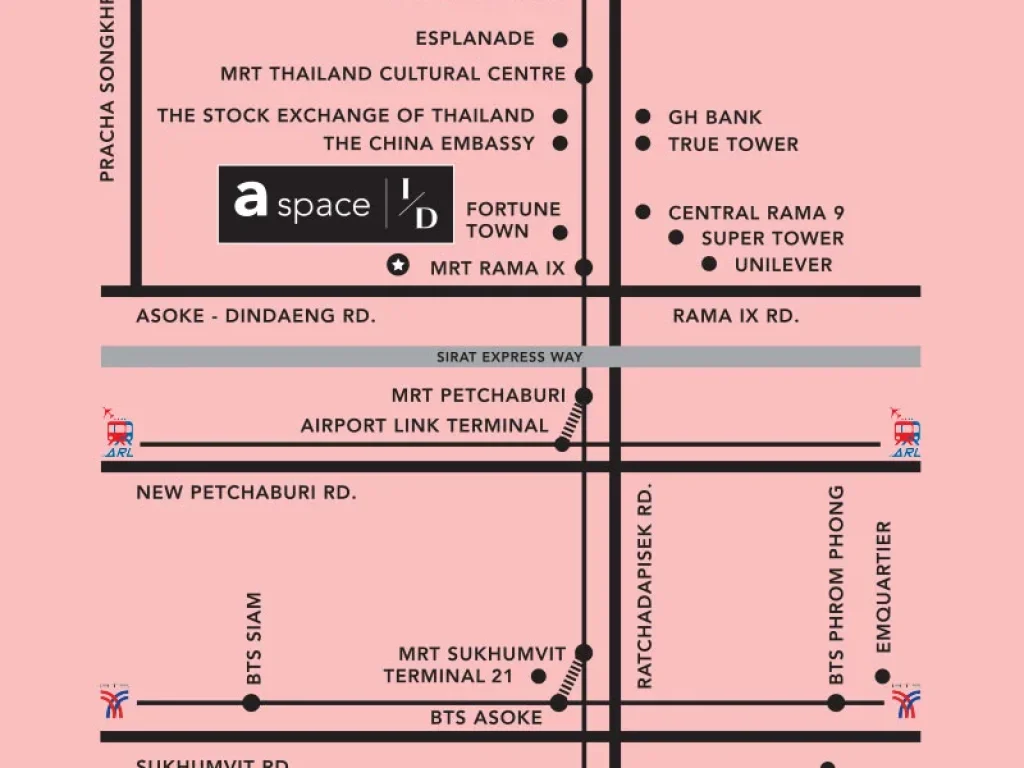 ให้เช่า คอนโด เอ สเปซ ไอดี อโศก-รัชดา RentA SPACE ID ASOKE-RATCHADA