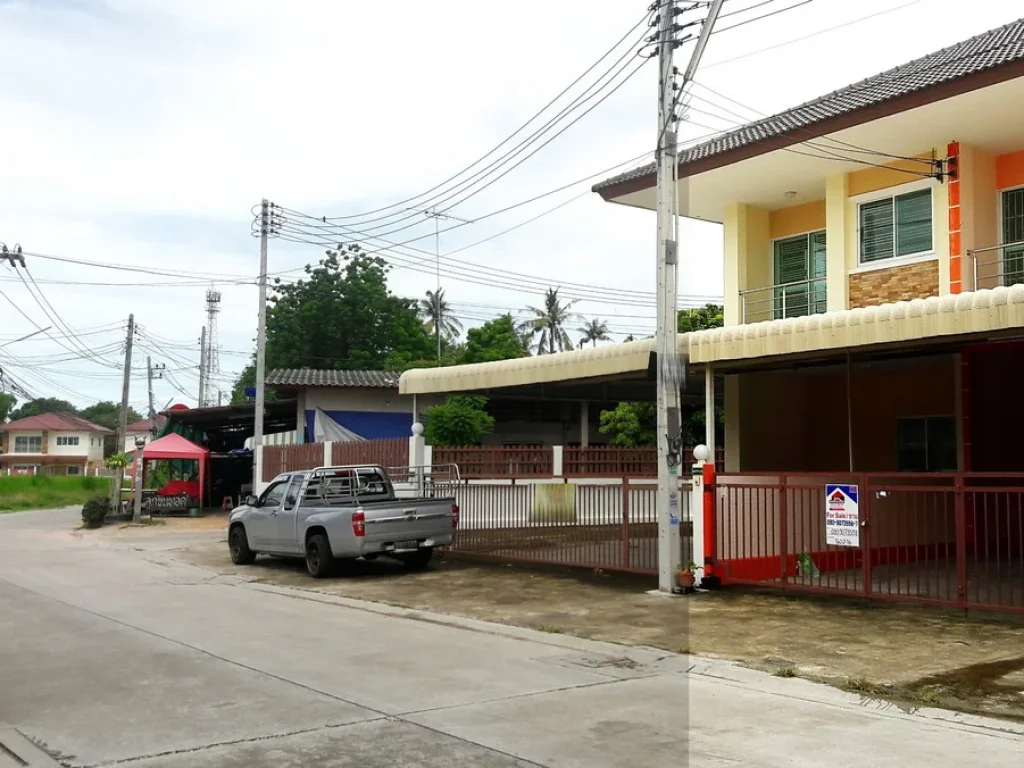 ขายทาวน์เฮาส์ 2 ชั้น มิตรสัมพันธ์ ซอย15 บ้านพร้อมอยู่ ใกล้ มอ บรูพา หาดบางแสน ชลบุรี