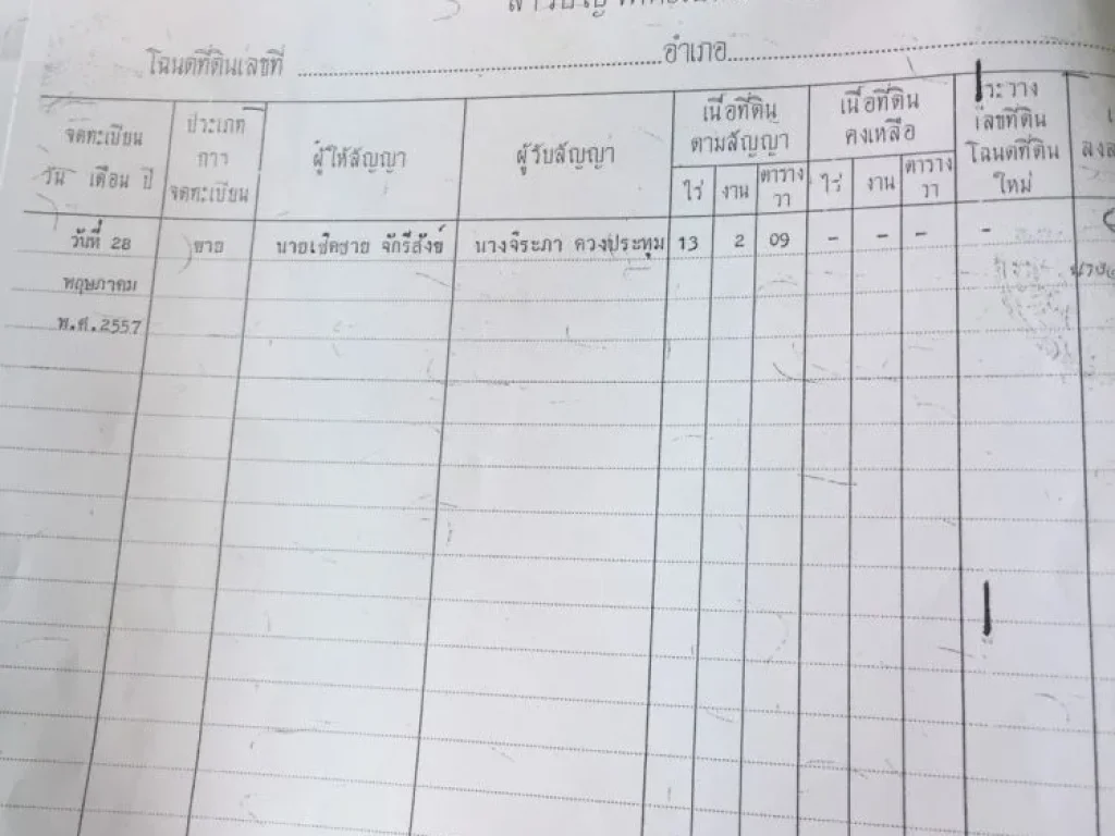 ขายที่ดิน 13ไร่2งาน09ตารางวา ตโคกไม้ลาย อเมืองปราจีนบุรี จปราจีนบุรี