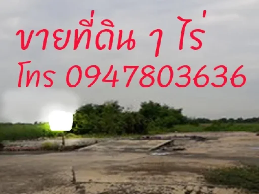 ขายที่ดินเปล่า ถนนแพรกษา เนื้อที่1ไร่ แปลงสวย เหมาะสร้างอพาร์ทเมนต์