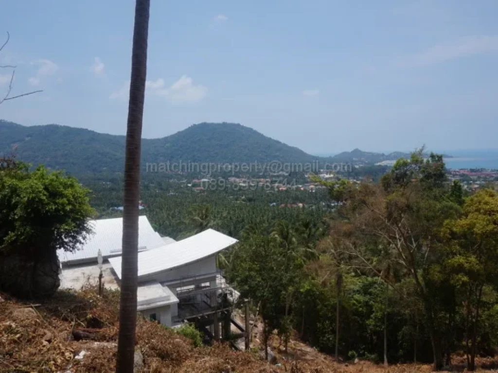 ขาย ที่ดิน เกาะสมุย 1 ไร่ วิวทะเล ใกล้หาดละไม 55 ล้านบาท