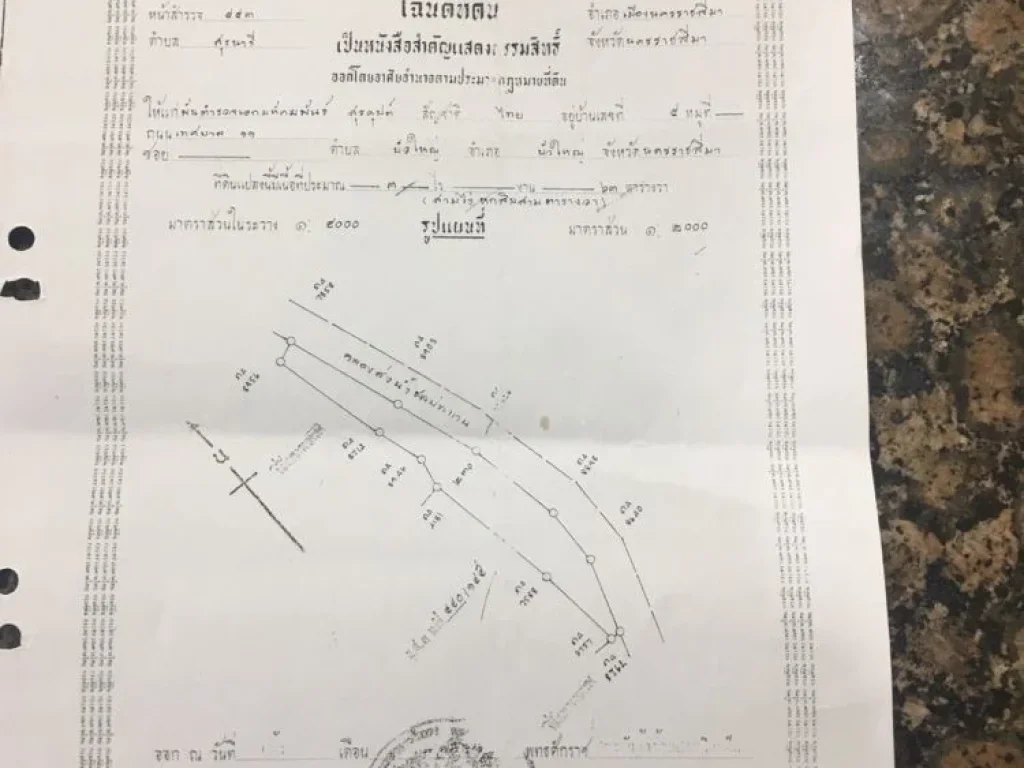 ที่ดิน 3-0-63 ไร่ 363 ตรว หน้ากว้าง 245 เมตร ตำบลสุนารี ติดถนนคลองส่งน้ำ