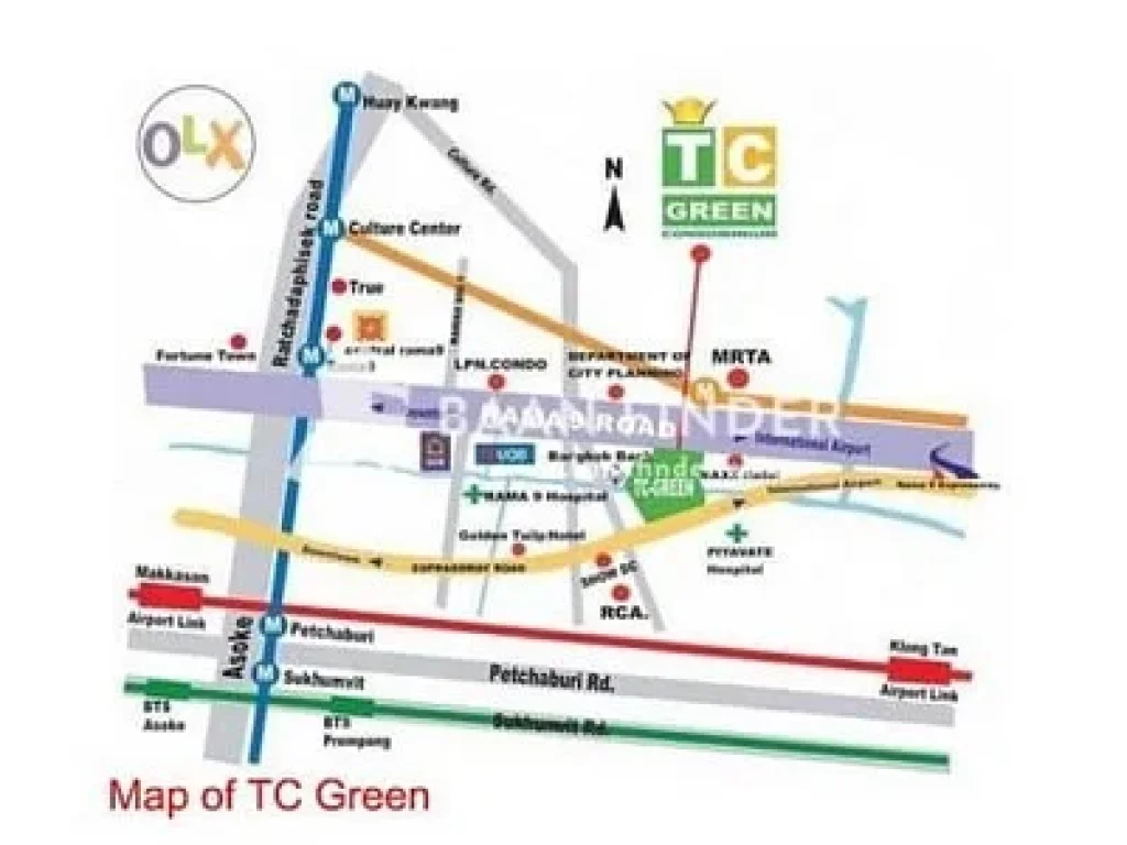 ให้เช่าคอนโด TCGreen ทีซีกรีน คอนโดมิเนียม ใกล้ MRT พระราม9 พร้อมเฟอร์นิเจอร์ครบ