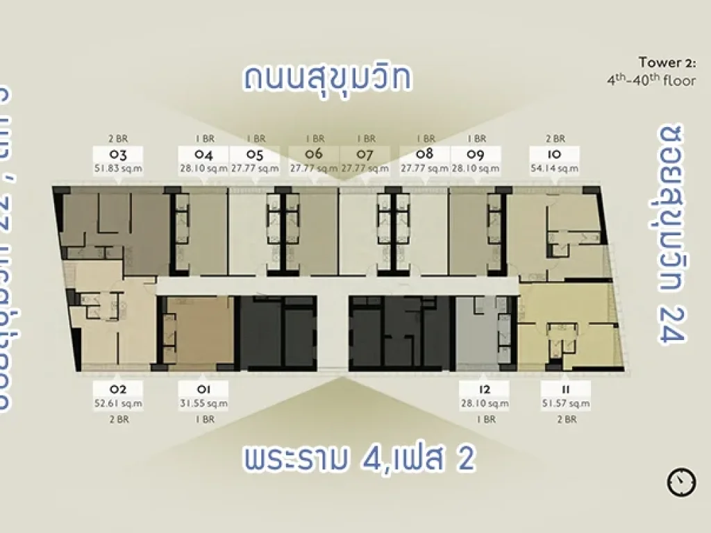 ขายคอนโด park24 สุขุมวิท 24 ใกล้ BTS พร้อมพงษ์ ทำเลดีใกล้ห้างหรู emporium emquartier ตกแต่งสวยเหมือนยกสวนไว้ในเมือง 1 ห้องนอน และ 2 ห้องนอน