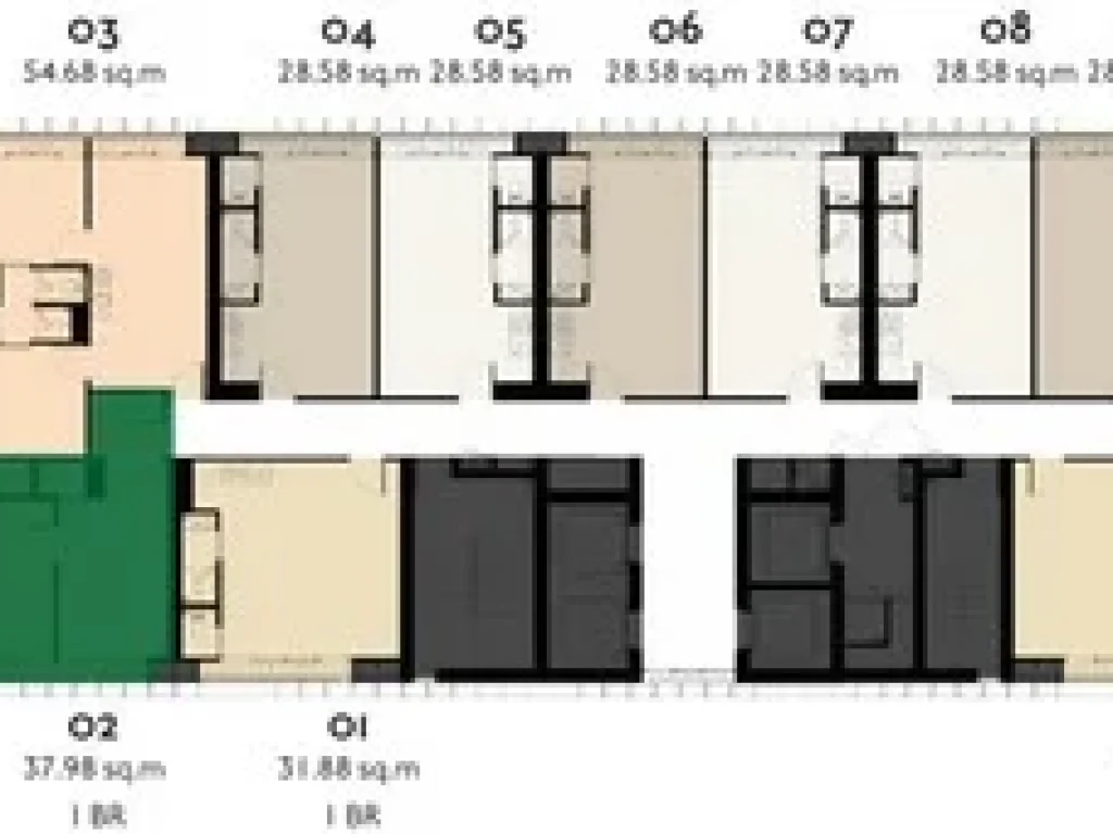 Park 24 ขายดาวน์ 1 bed 38 sqm มีหลายห้อง cut loss ราคาคุยได้