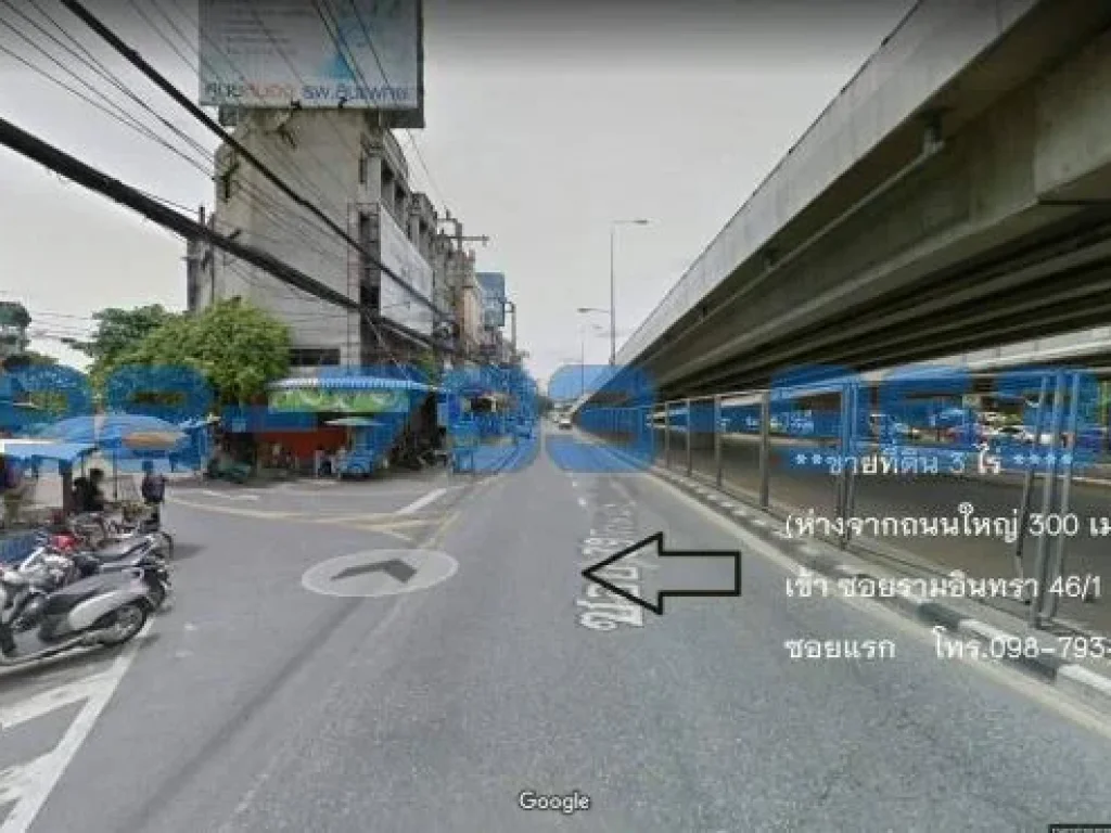 ขายที่ดิน 3 ไร่ รามอินทรา 461 ห่างจากถนนรามอินทรา 300 เมตร