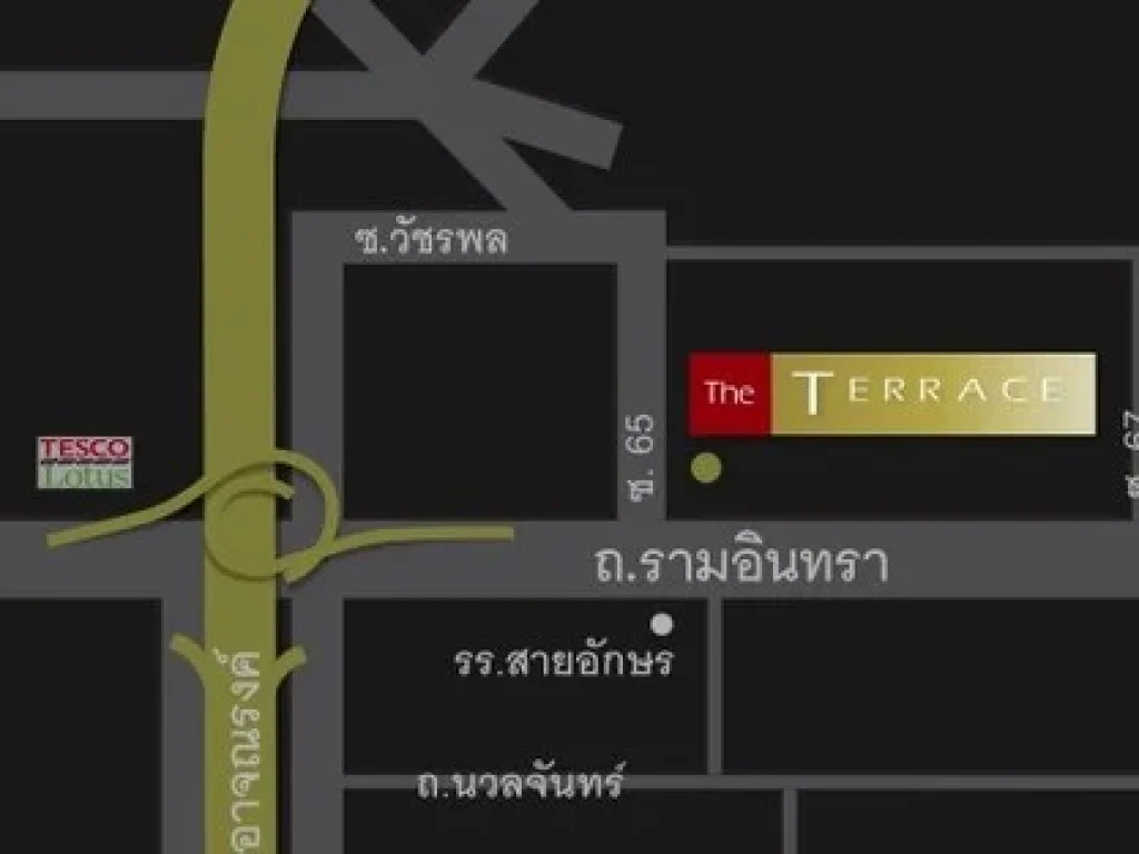 ให้เช่าทาวน์โฮม 3 ชั้น The Terrace รามอินทรา 65 ทำเลดี ใกล้ ทางด่วนเอกมัยรามอินทรา