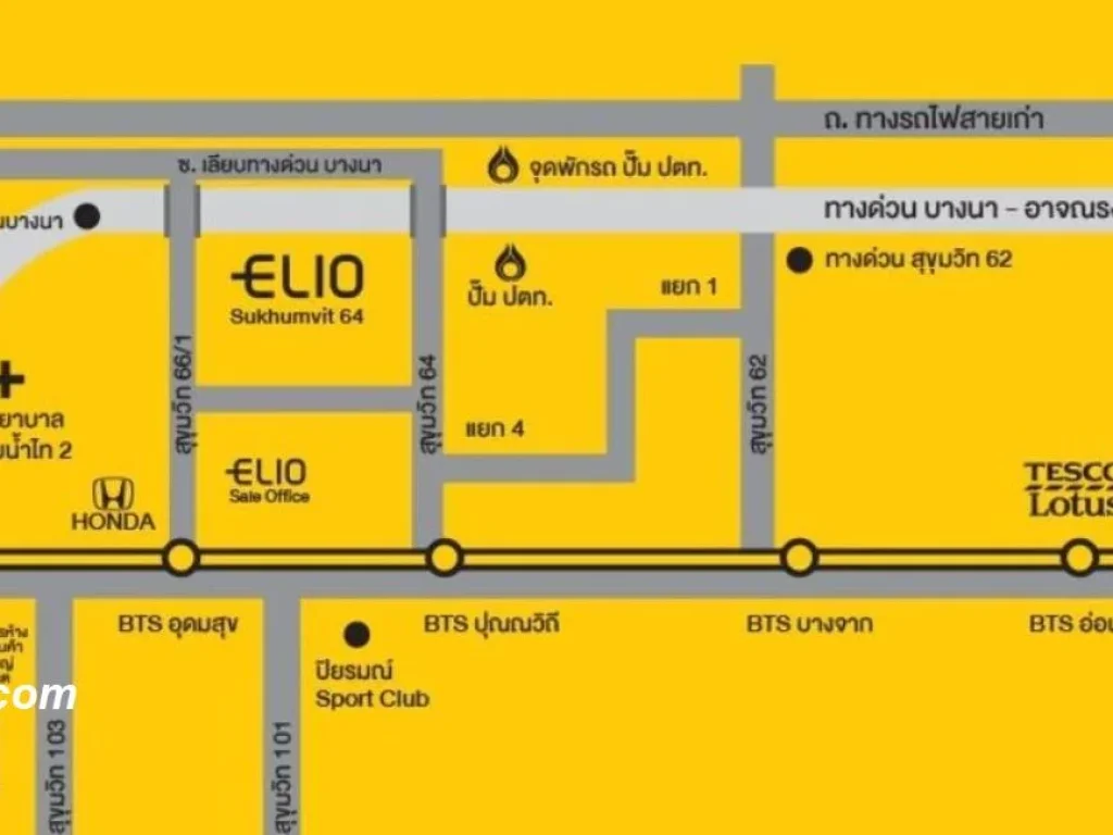 คอนโดให้เช่า เอลลิโอ สุขุมวิท 64 Elio Sukhumvit 64 Elio sukhumvit 64 ซอย พงษ์เวชอนุสรณ์ บางจาก พระโขนง ห้องสตูดิโอ พร้อมอยู่ ราคาถูก