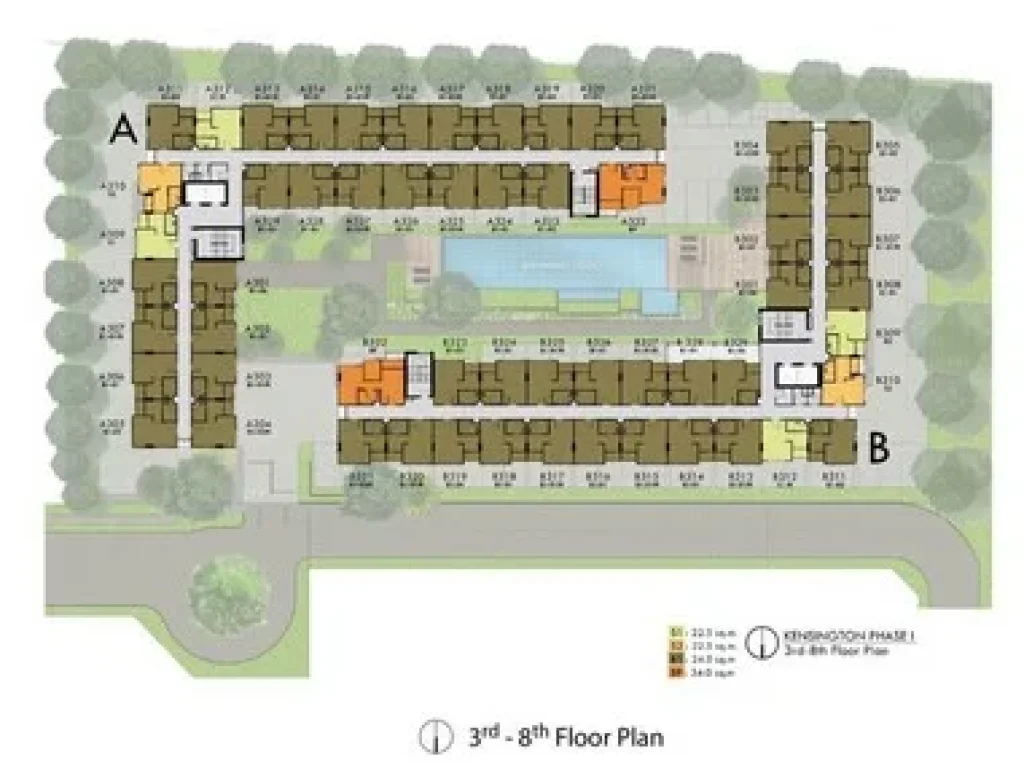 ขายดาวน์ Kensington ศรีราชา ตรงข้าม ม เกษตร ตึก A ทิศใต้ ลมเย็น ถูกกว่าโครงการ