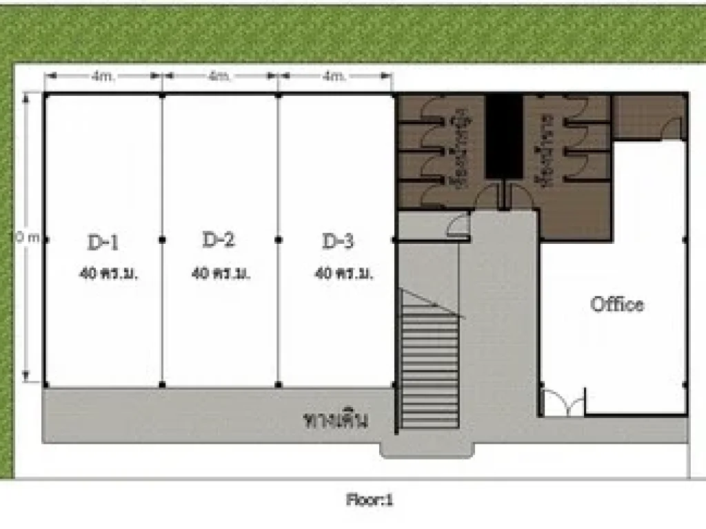 ให้เช่าอาคาร 2 ชั้นสร้างใหม่พื้นที 314 ตรม ติดถนนลาดปลาเค้า เหมาะทำร้านอาหาร ร้านกาแฟ ออฟฟิศ ที่จอดรถส่วนกลางอีกหลายคัน ด้านหน้า