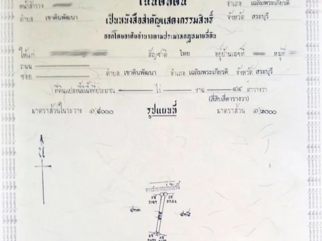 ขายด่วน ที่ดินแปลงเล็ก 44 ตารางวา ติดถนนดำ อเฉลิมพระเกียรติ