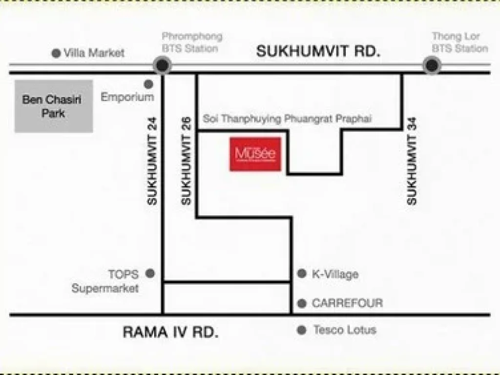 RC0390 ให้เช่า คอนโด The Seed Musee ใกล้BTSพร้อมพงษ์ ชั้น4  37 ตรม  23000 บาท