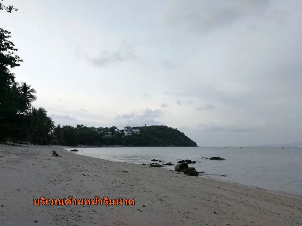 ขายที่ดินริมหาดเกาะสมุย 12 ไร่ 3 งาน 40 ตรวา ใกล้สนามบิน 2 กม