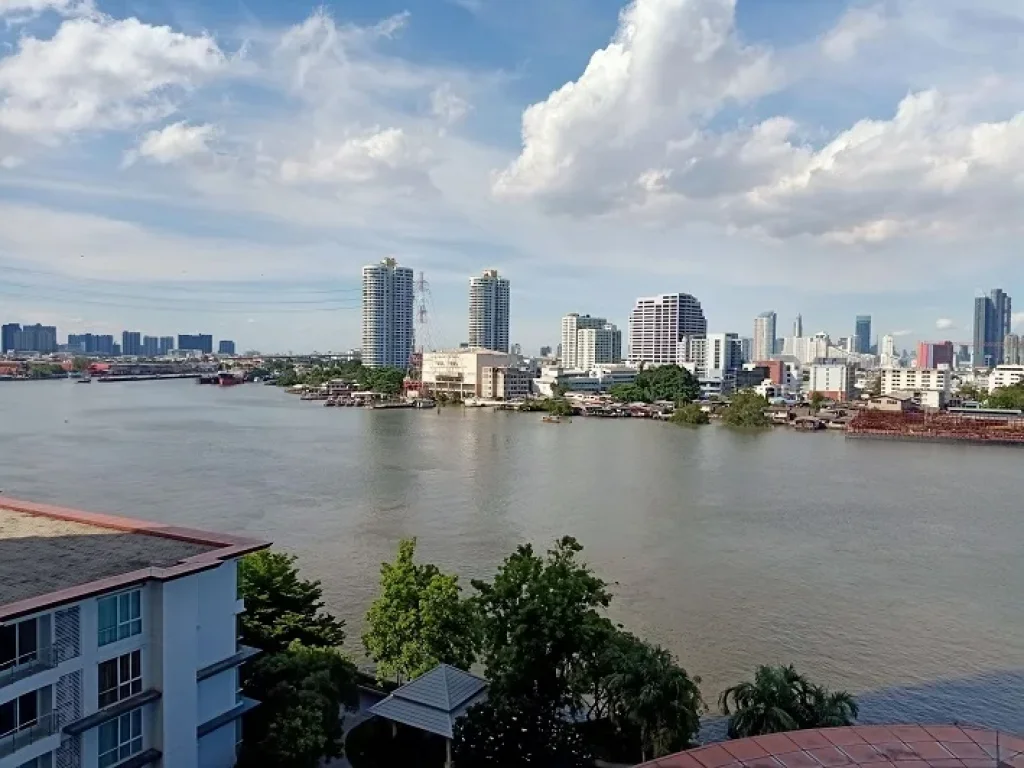 ขาย คอนโดริมน้ำวิวโค้งแม่น้ำ เห็นแม่น้ำขัดแบบ Panorama 180องศา เห็นแม่น้ำเหมือนมีบ้านติดริมเจ้าพระยา