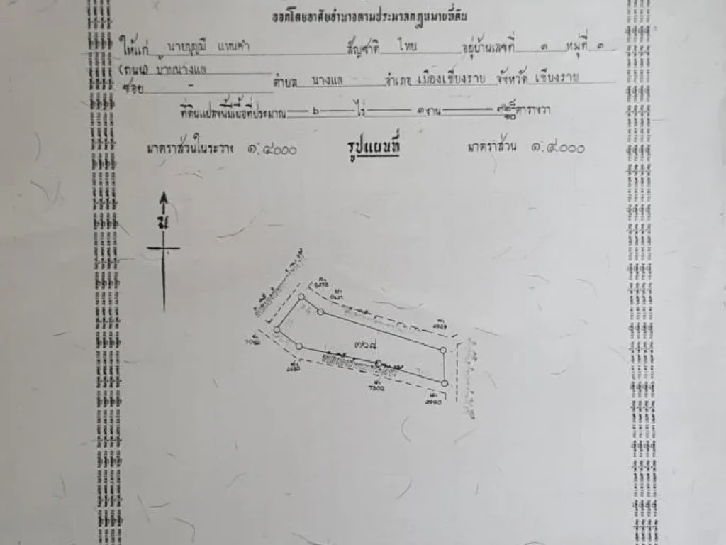 ขายที่ดิน จเชียงราย อเมือง ตนางแล 33ไร่