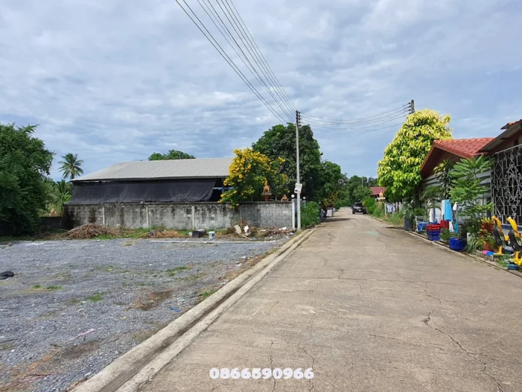 ที่ดินแปลงสี่เหลี่ยมสวย คลองใหม่ สามพราน นครปฐม ใกล้โรงเรียน โรงพยาบาล ตลาด เนื้อที่ดิน 125 ตารางวา