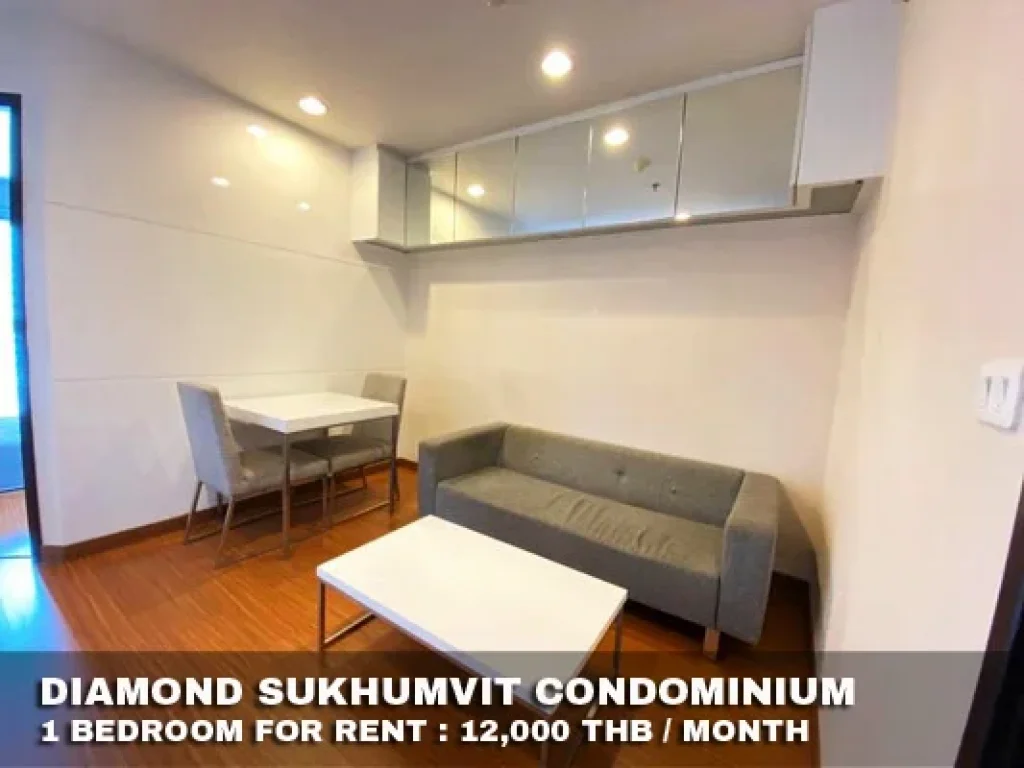 เช่า FOR RENT DIAMOND SUKHUMVIT 1 bedroom 35 Sqm12000NEXT TO BTS ONNUT