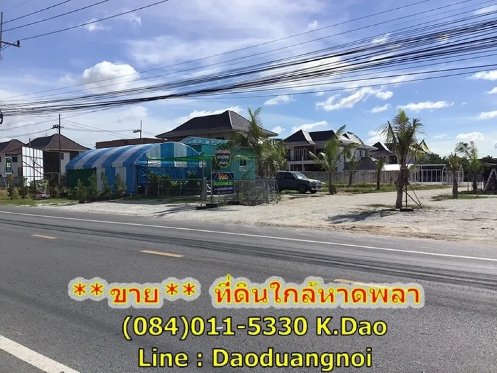 ขายที่ดินด่วน ที่ดิน เนื้อที่ 2 ไร่กว่า ขายยกแปลง ที่ดินอยู่บนถนนพลา