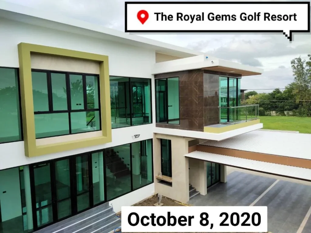 ขายบ้านใหม่ในสนามกอล์ฟรอยัลเจมส์ Royal Gems Golf นครปฐม