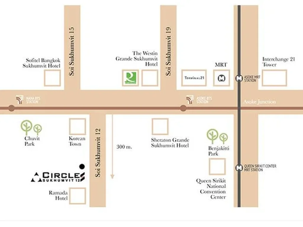 ขายคอนโด CIRCLE สุขุมวิท 12 ใกล้รถไฟฟ้า BTSอโศกฯ MRTสุขุมวิท