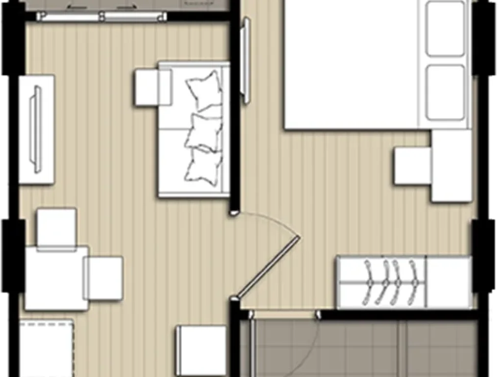 Elio condo สุขุมวิท 64 ขนาด 302 ตรม 1 ห้องนอน เฟอร์ครบ ใกล้ BTS ปุณวิถี และทางด่วน